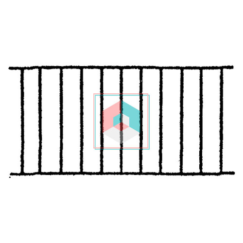 Ограждение оконного проема лестничной клетки